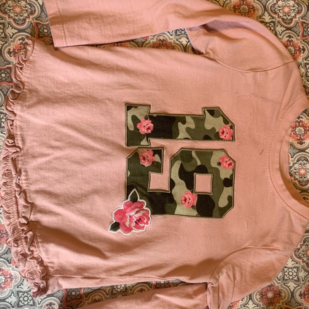 Pink blouse long sleeve